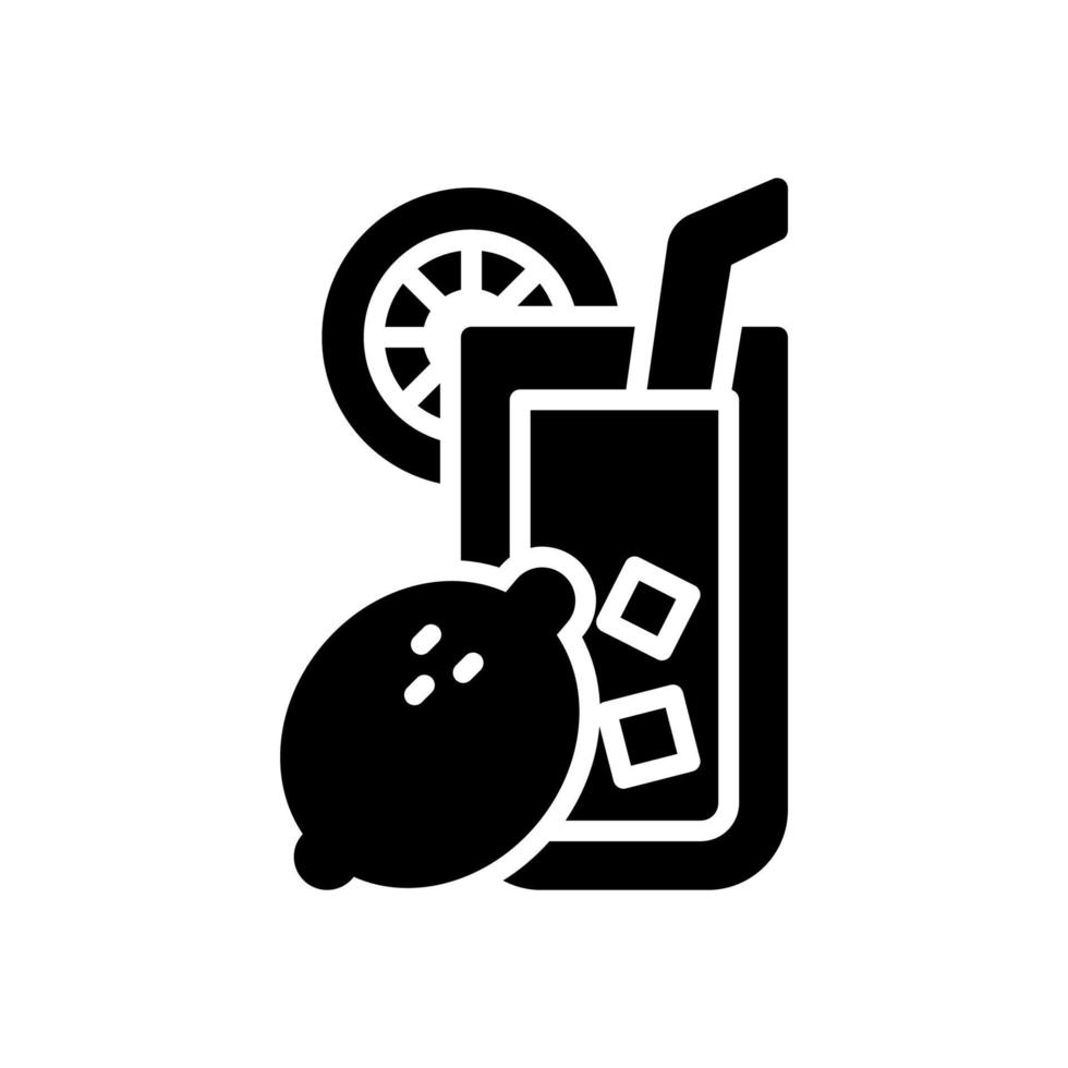ícone de limonada para seu site, celular, apresentação e design de logotipo. vetor