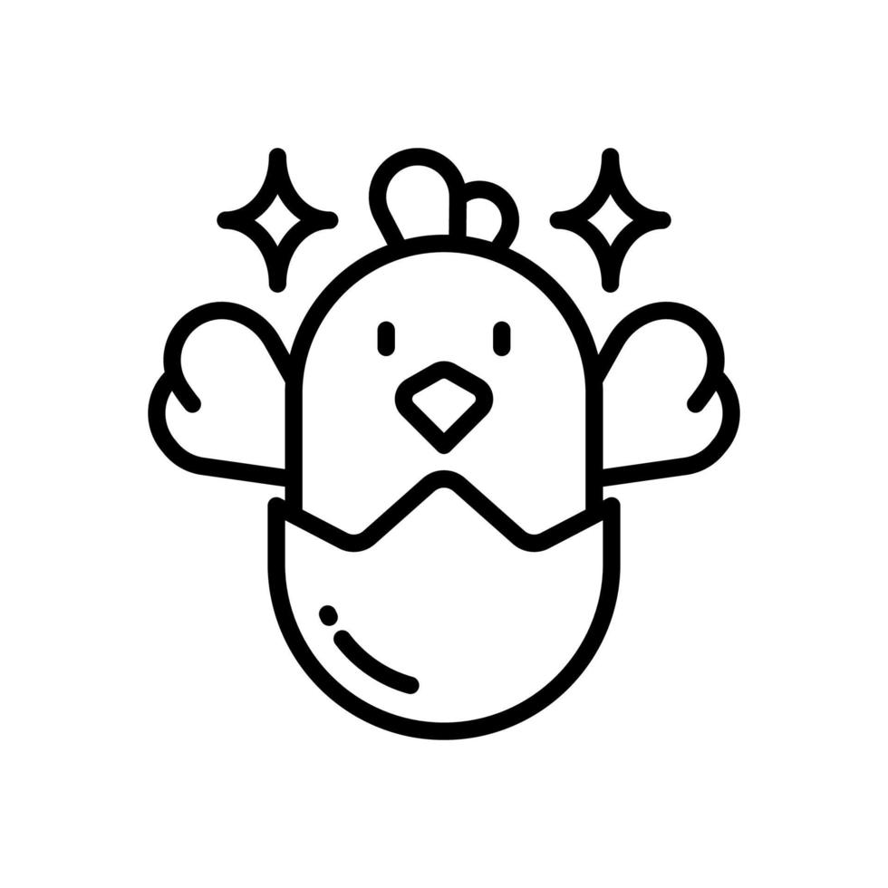 ícone de frango para seu site, celular, apresentação e design de logotipo. vetor