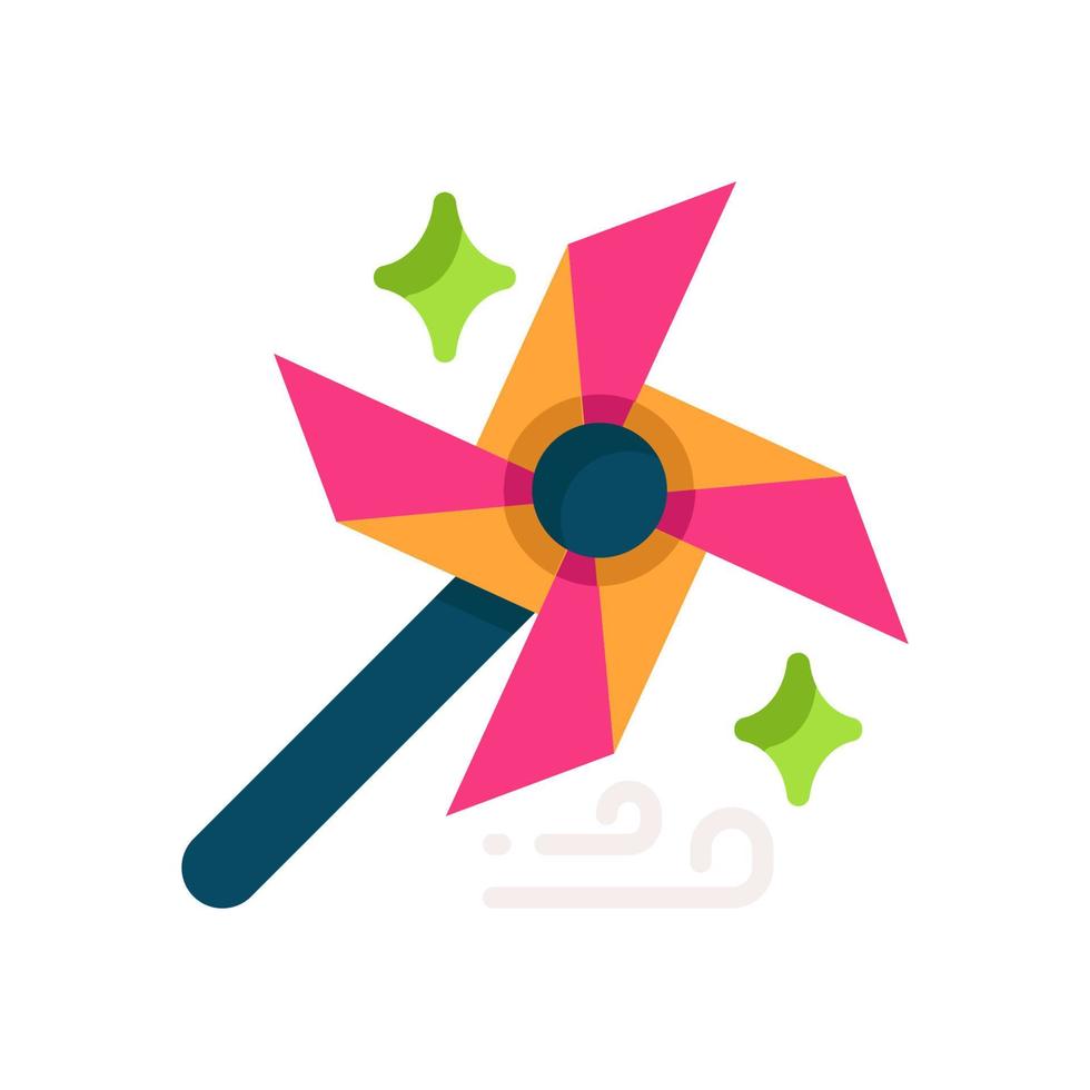 ícone do moinho de vento para seu site, celular, apresentação e design de logotipo. vetor