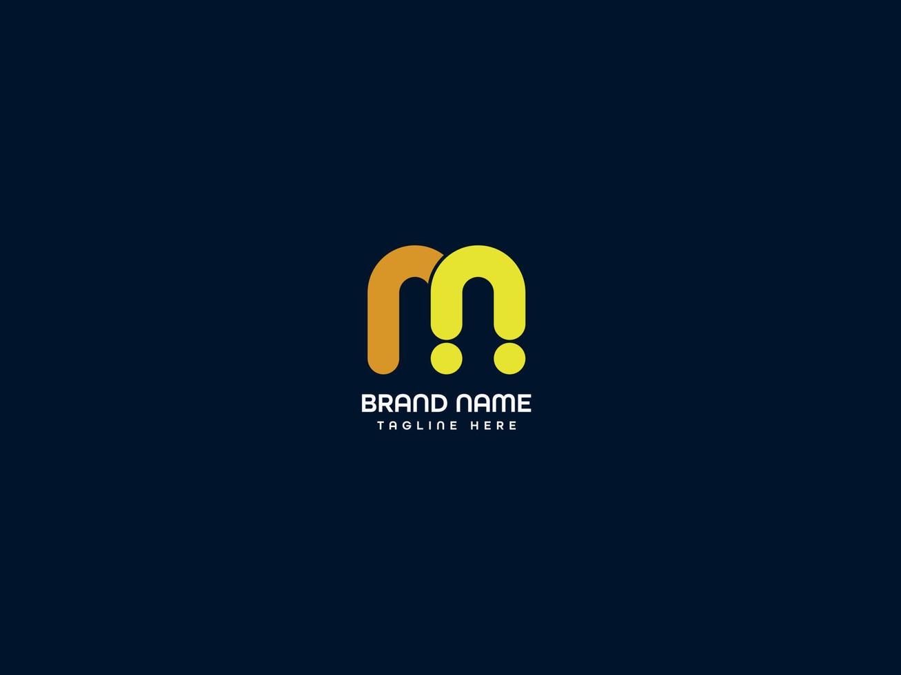 logotipo da letra m vetor