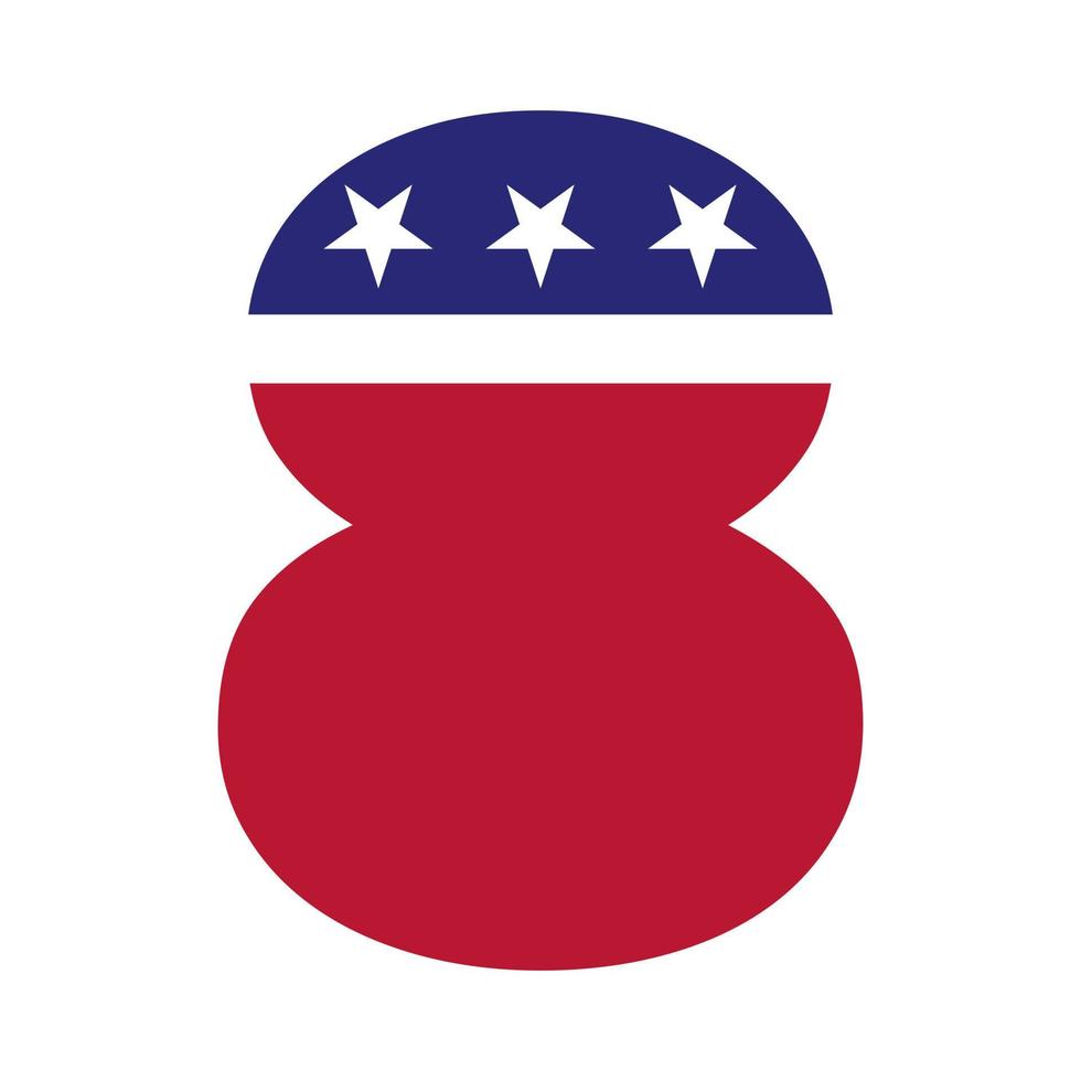 letra inicial 8 logotipo americano para identidade comercial, corporativa e empresarial. logotipo americano dos eua vetor