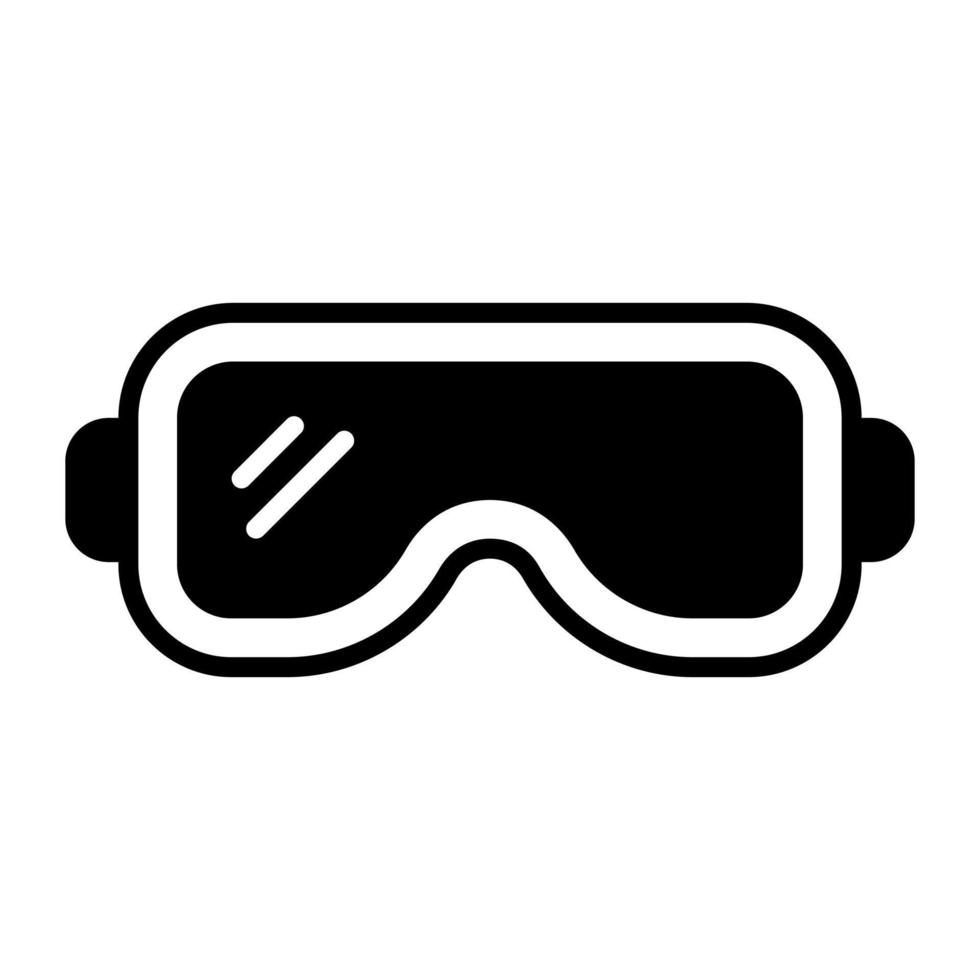 óculos de esqui, ícone de vetor de design moderno de óculos