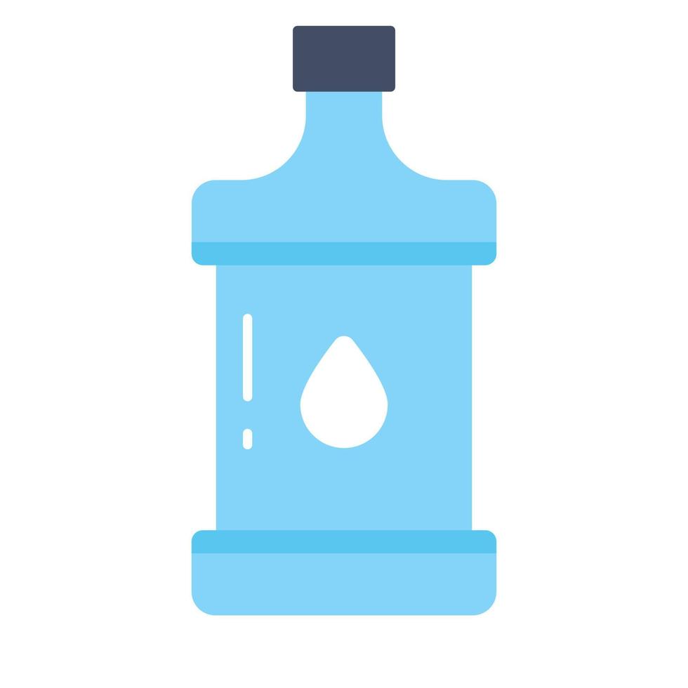 garrafa de água, vetor de ícone de água mineral em estilo moderno