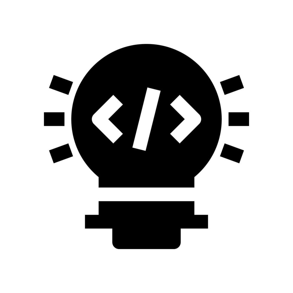ícone de lâmpada para seu site, celular, apresentação e design de logotipo. vetor