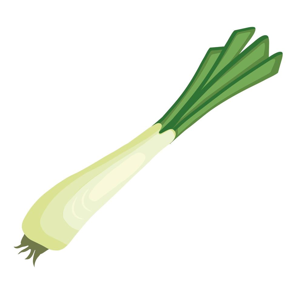 ícone de comida saudável de legumes frescos cebola ramo vetor