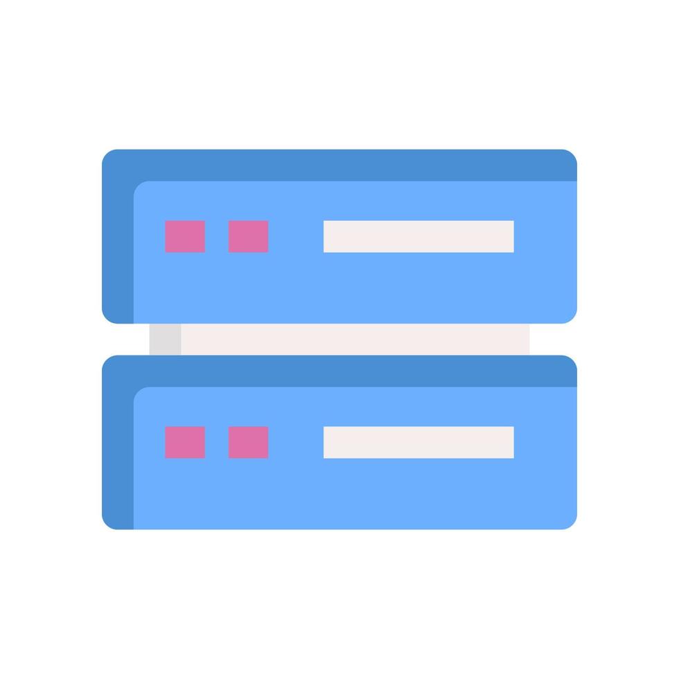 ícone do servidor para seu site, celular, apresentação e design de logotipo. vetor