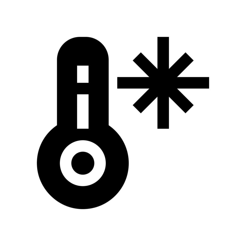 ícone de temperatura fria para seu site, celular, apresentação e design de logotipo. vetor
