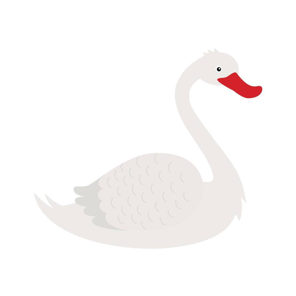 ilustração de cisne branco vetor