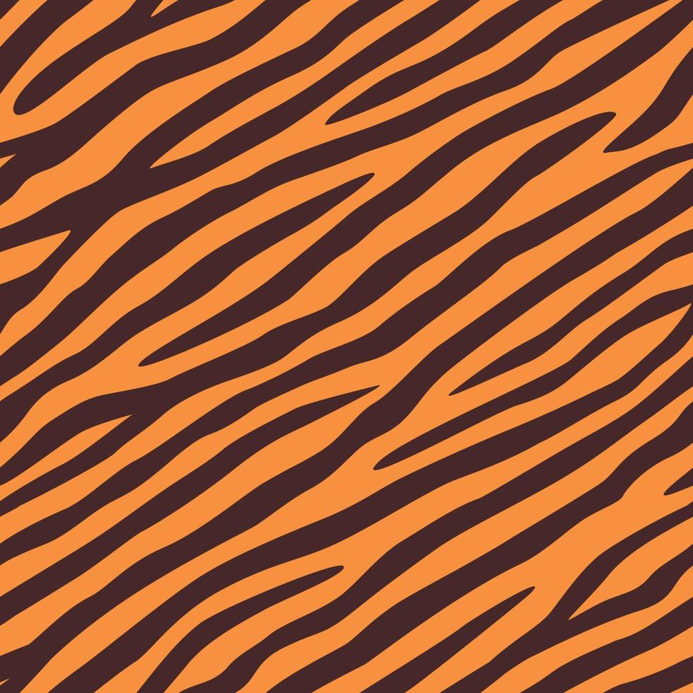 textura de fundo de pele de tigre. padrão sem emenda. vetor