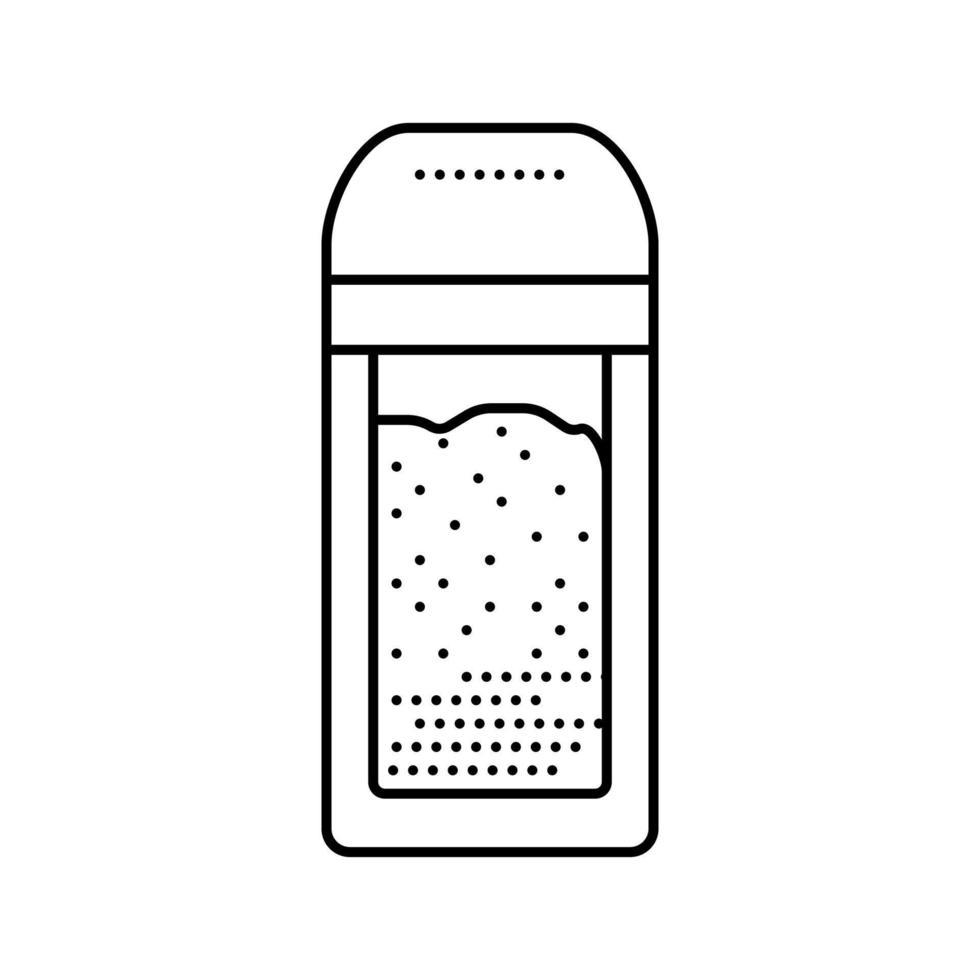 ilustração em vetor ícone da linha de pimentão shaker