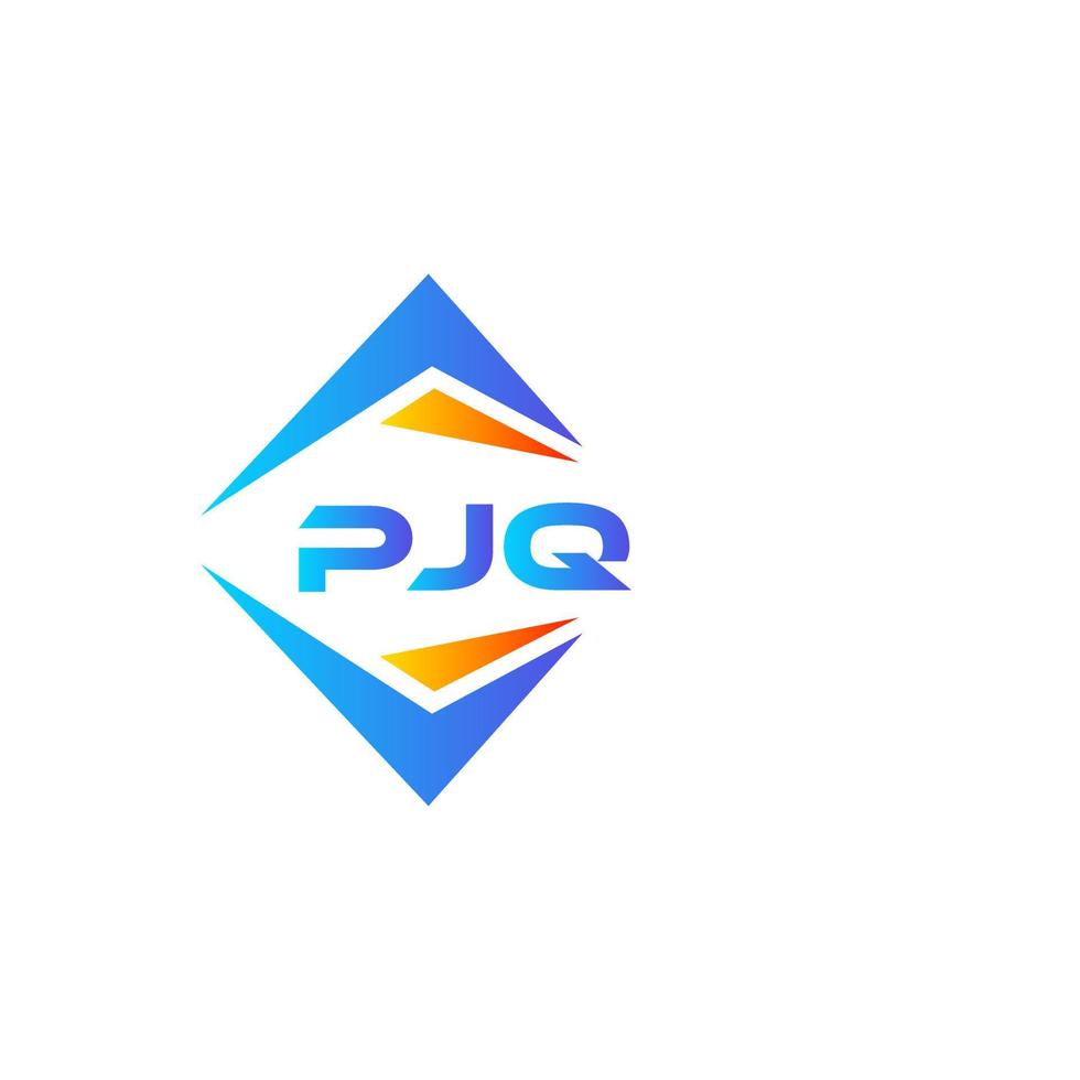 design de logotipo de tecnologia abstrata pjq em fundo branco. pjq conceito criativo do logotipo da carta inicial. vetor