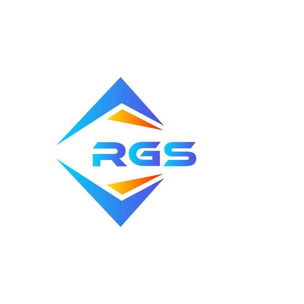 rgs design de logotipo de tecnologia abstrata em fundo branco. rgs conceito de logotipo de carta de iniciais criativas. vetor