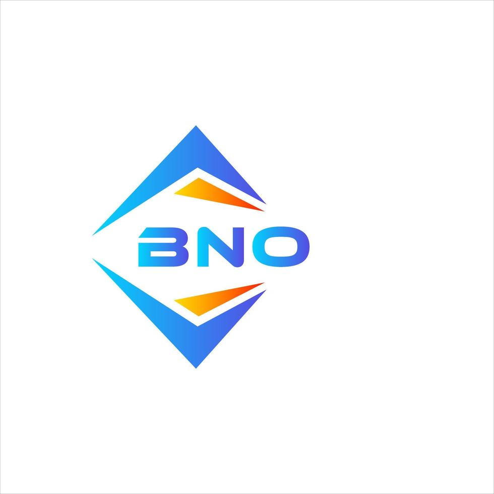 bno design de logotipo de tecnologia abstrata em fundo branco. bno conceito criativo do logotipo da letra inicial. vetor