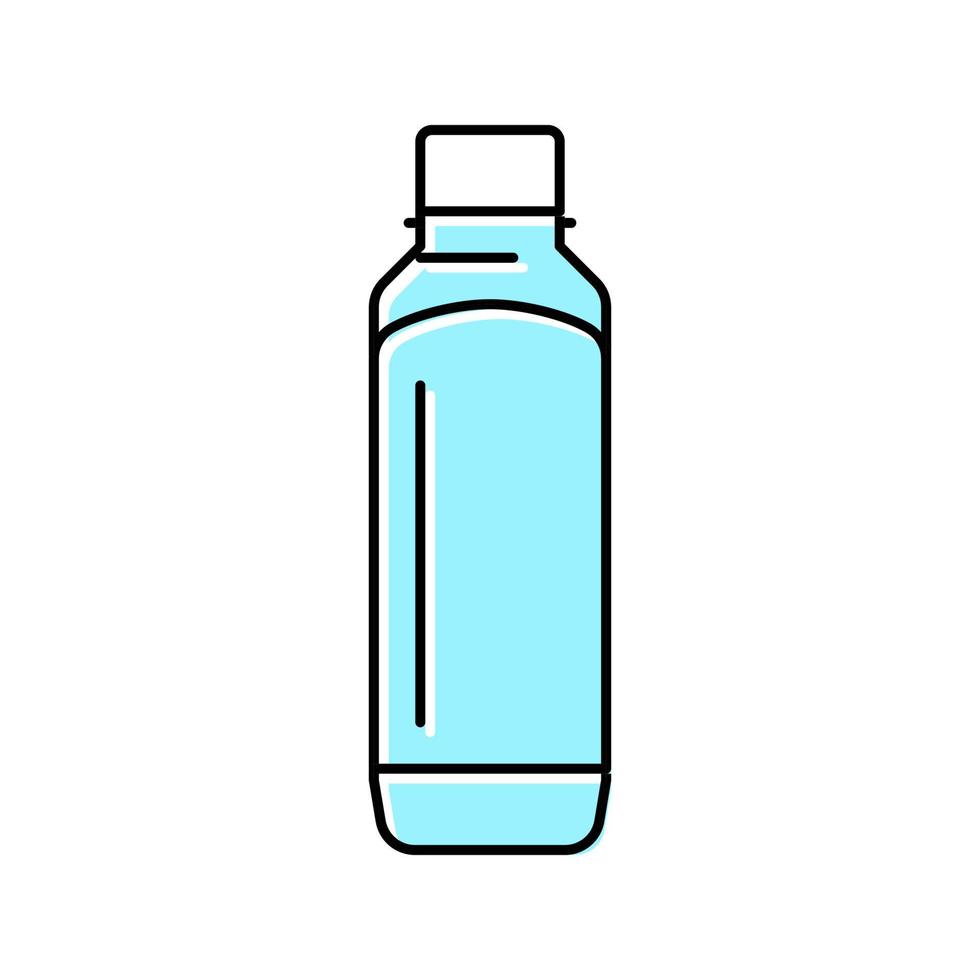 smoothie de garrafa ilustração vetorial de ícone de cor de comida de suco de fruta vetor