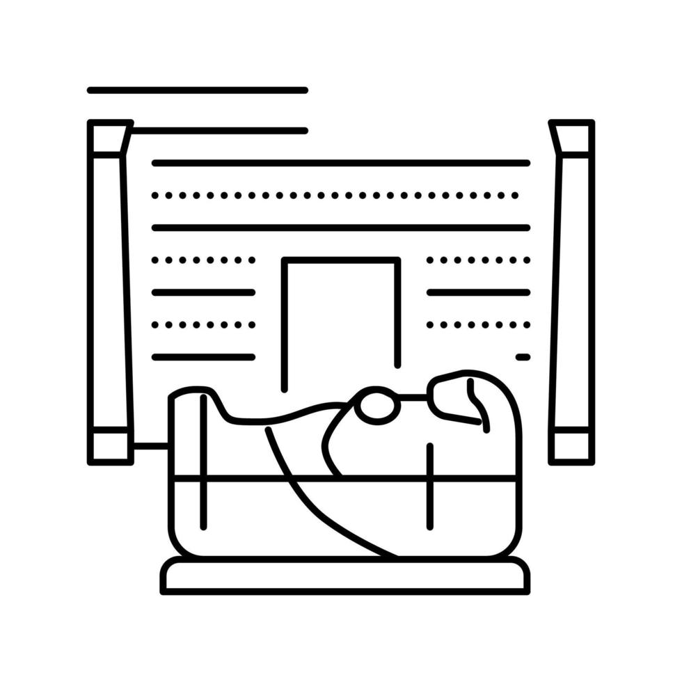 ilustração em vetor ícone da linha do faraó do túmulo