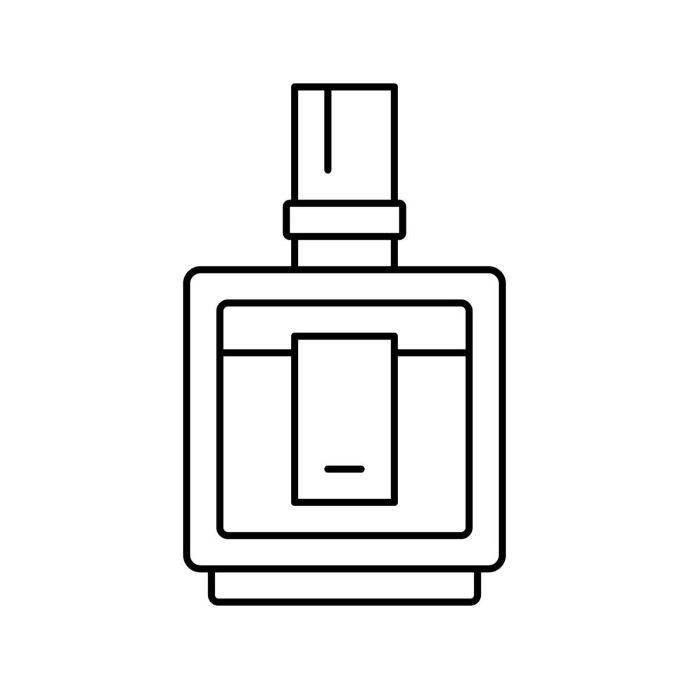 ilustração em vetor ícone de linha de perfume de garrafa de fragrância de colônia