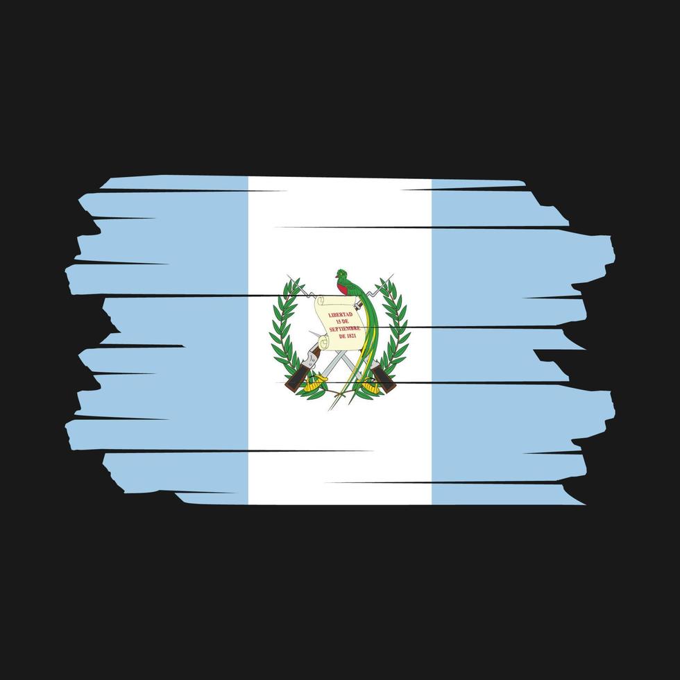 vetor de pincel de bandeira da guatemala