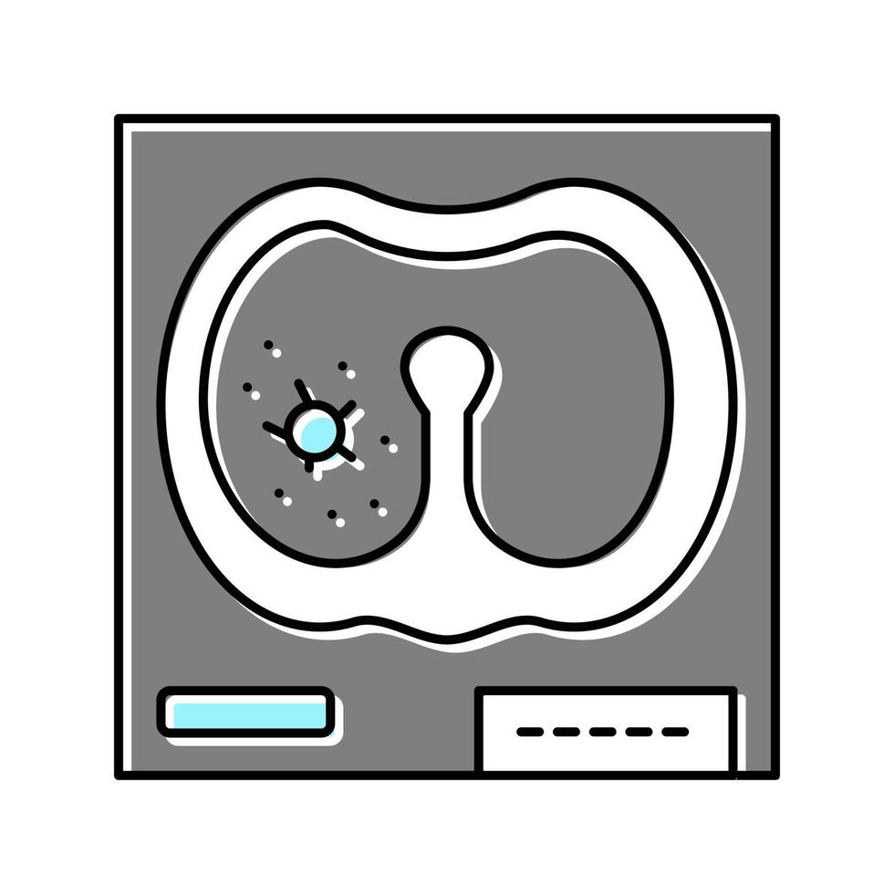 ilustração vetorial de ícone de cor de mucormicose pulmonar vetor