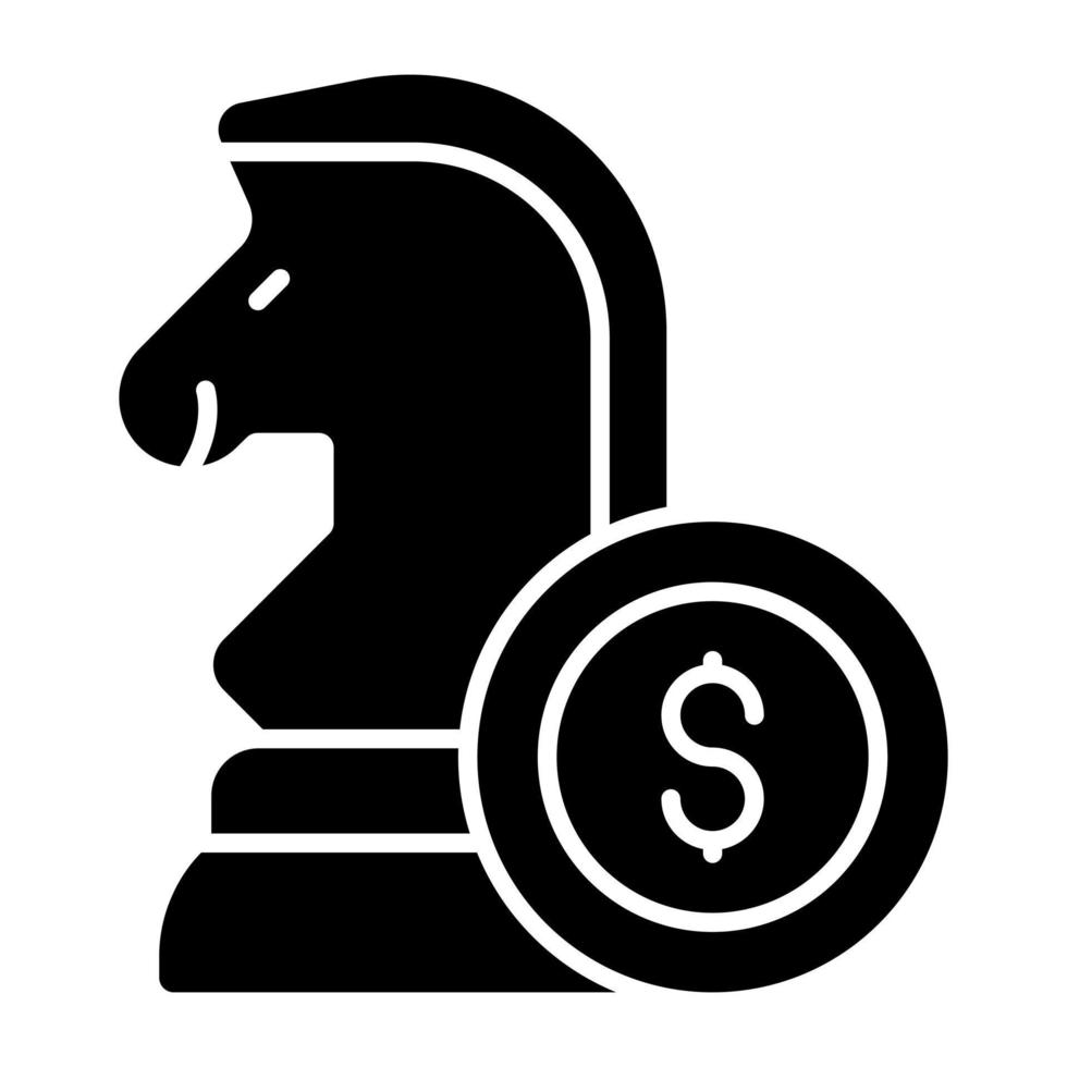 ícone de design moderno de estratégia financeira vetor