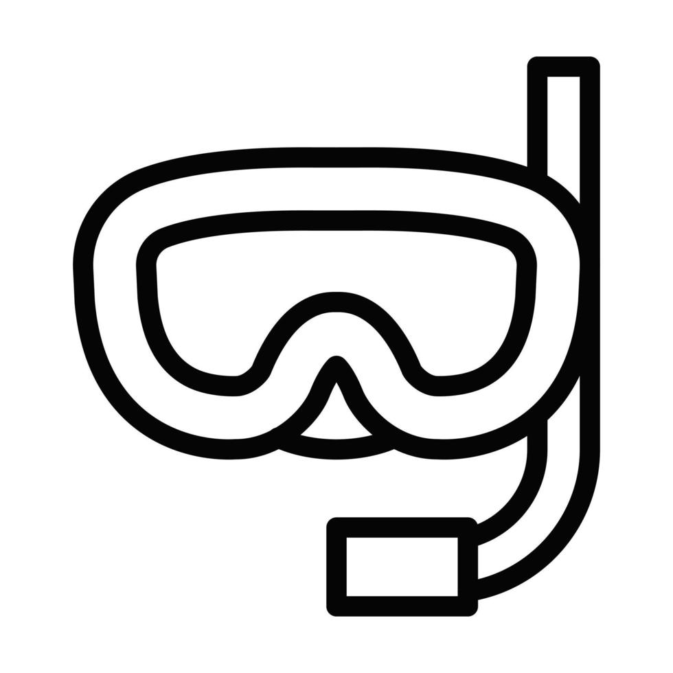 design de ícone de snorkel vetor