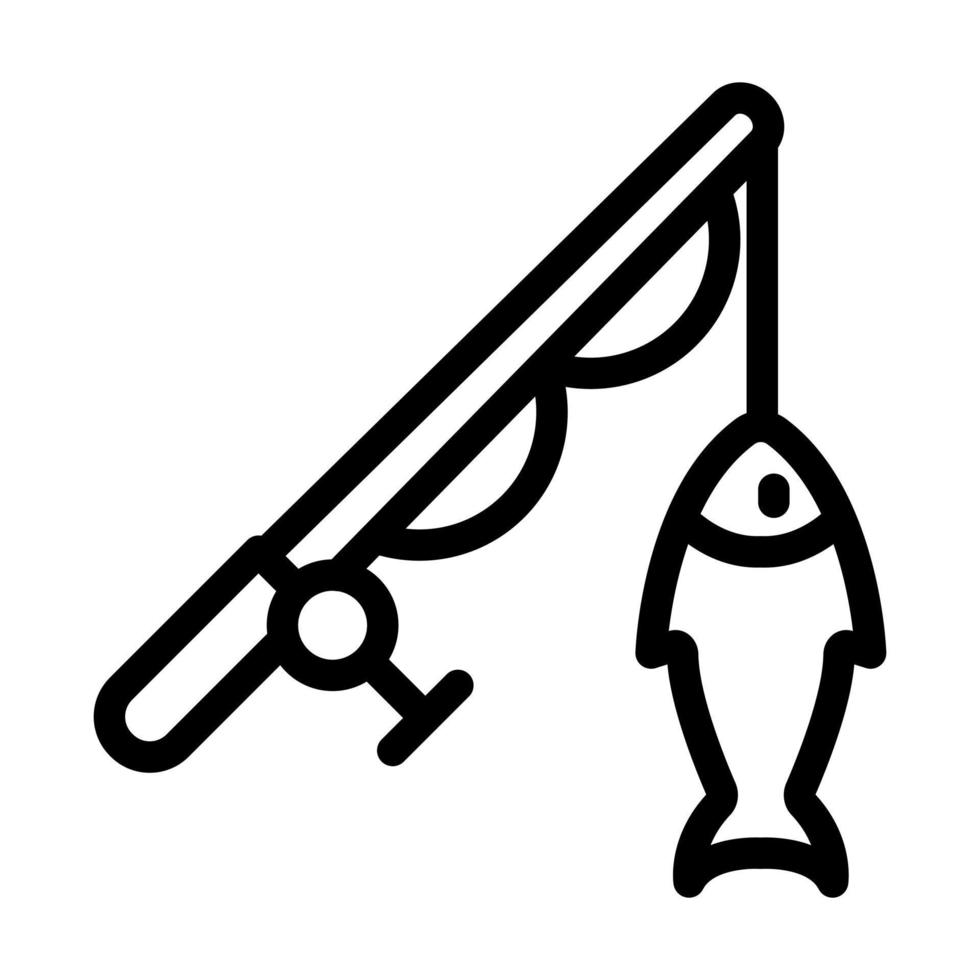 design de ícone de pesca vetor
