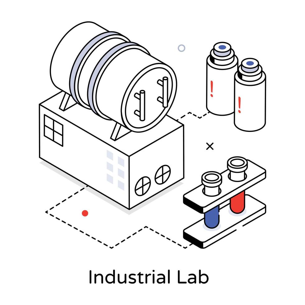 laboratório industrial da moda vetor