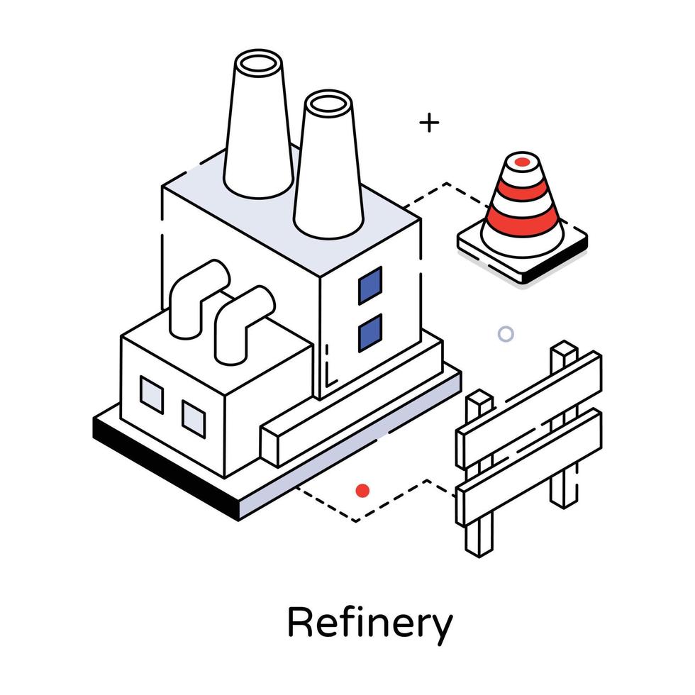 conceitos de refinaria da moda vetor