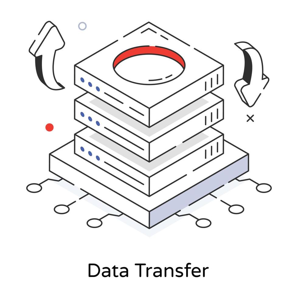 transferência de dados na moda vetor