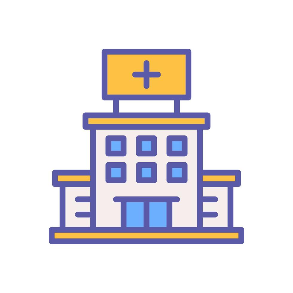 ícone do hospital para o design do seu site, logotipo, aplicativo, interface do usuário. vetor