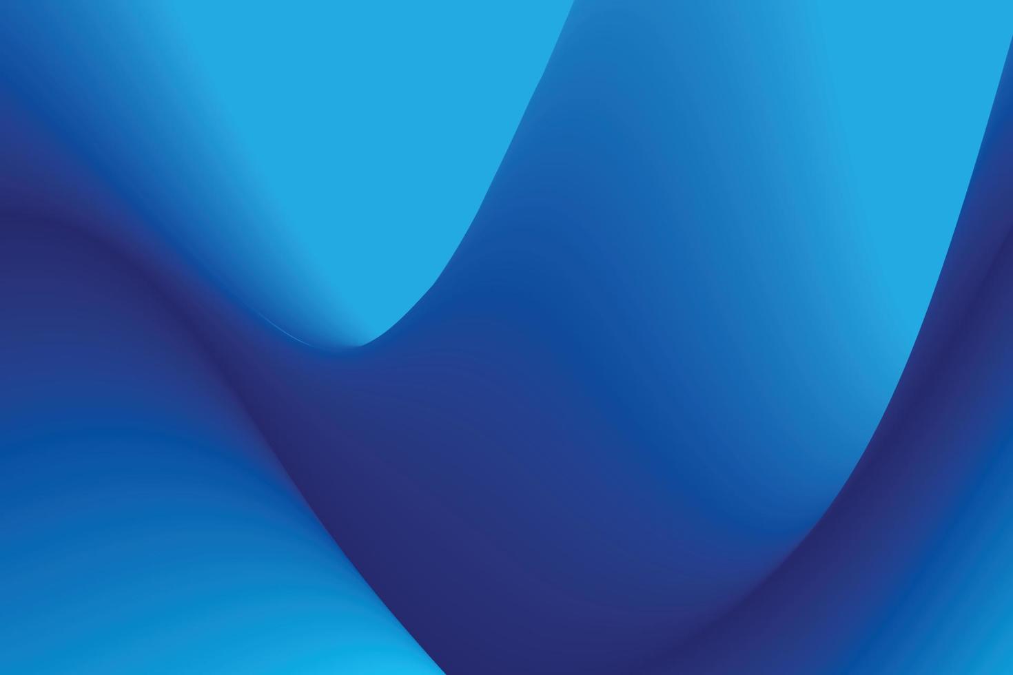 abstrato de onda gradiente azul. pôster moderno com forma de fluxo 3d gradiente. design de plano de fundo de inovação para página de destino e plano de fundo da área de trabalho do computador. vetor