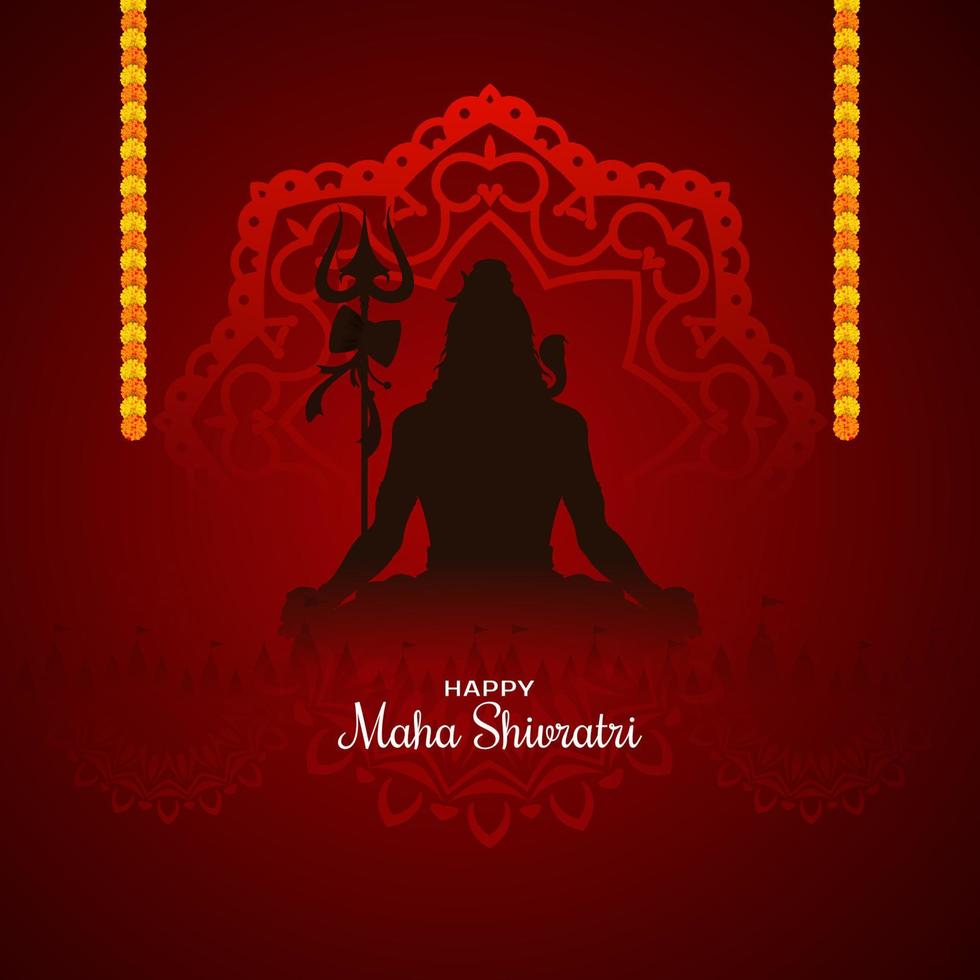 feliz festival cultural maha shivratri fundo bonito vetor