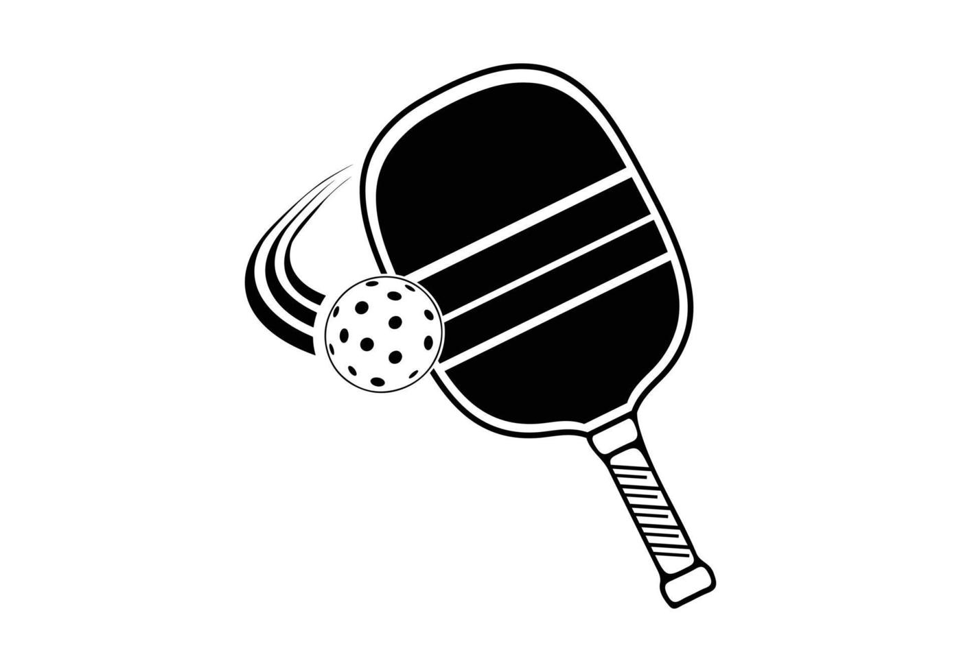 vector silhueta de pickleball clube de pickleball e ilustração vetorial de ícones