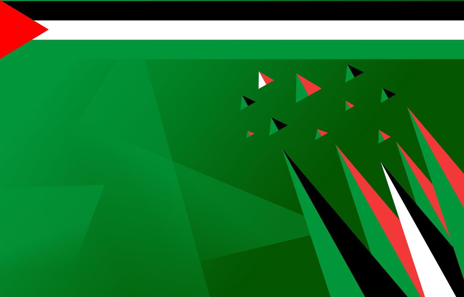 fundo abstrato da bandeira de Palestina. Palestina livre vetor