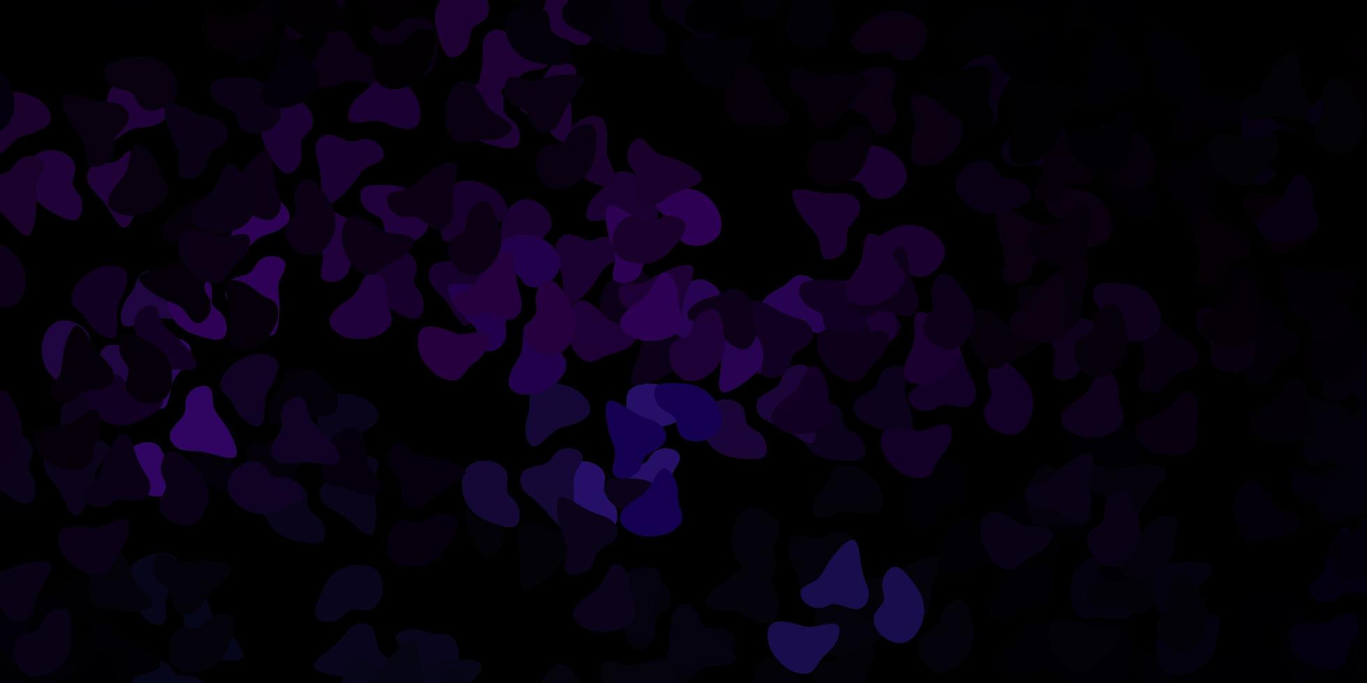 padrão de vetor roxo escuro com formas abstratas.