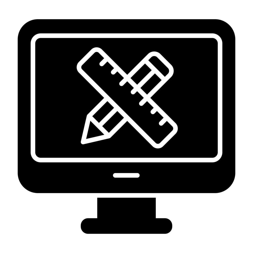 um design de ícone de ferramentas geométricas online vetor