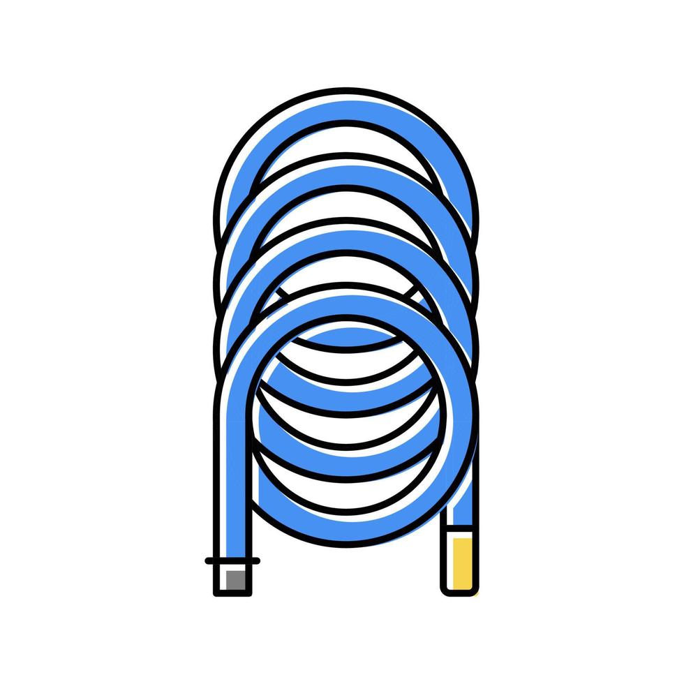 tubo de mangueira de ilustração vetorial de ícone de cor de compressor de ar vetor