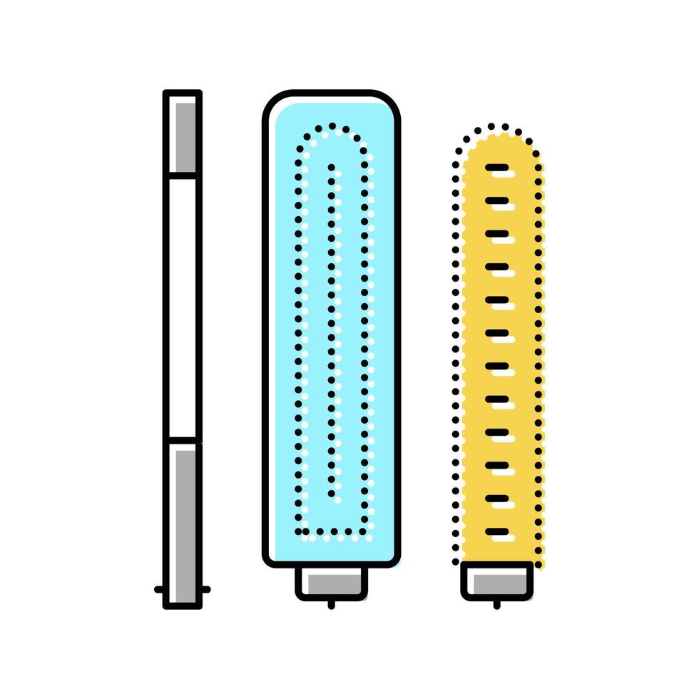 acessório de limpeza de esfregão para lavar o ícone de cor do chão vector illus