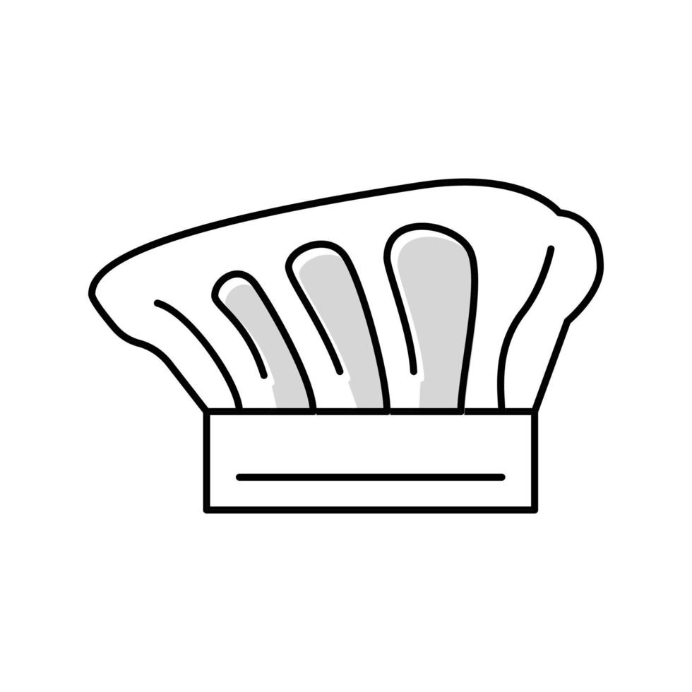 ilustração em vetor ícone de cor de tampa de chapéu de toque