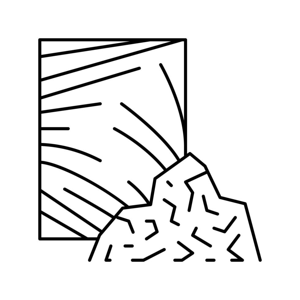 ilustração em vetor ícone de linha de plástico polietileno