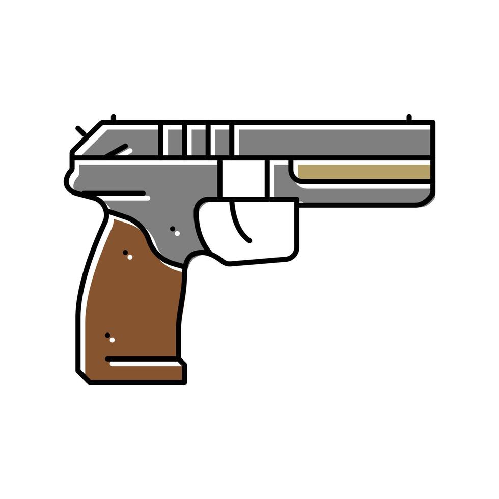 ilustração vetorial de ícone de cor de arma de arma vetor