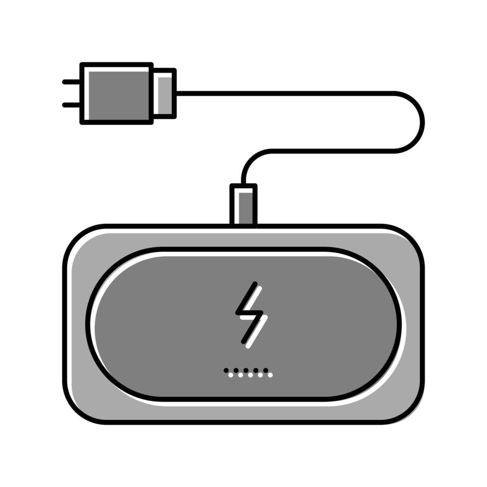 ilustração vetorial de ícone de cor de almofada de carregamento sem fio vetor