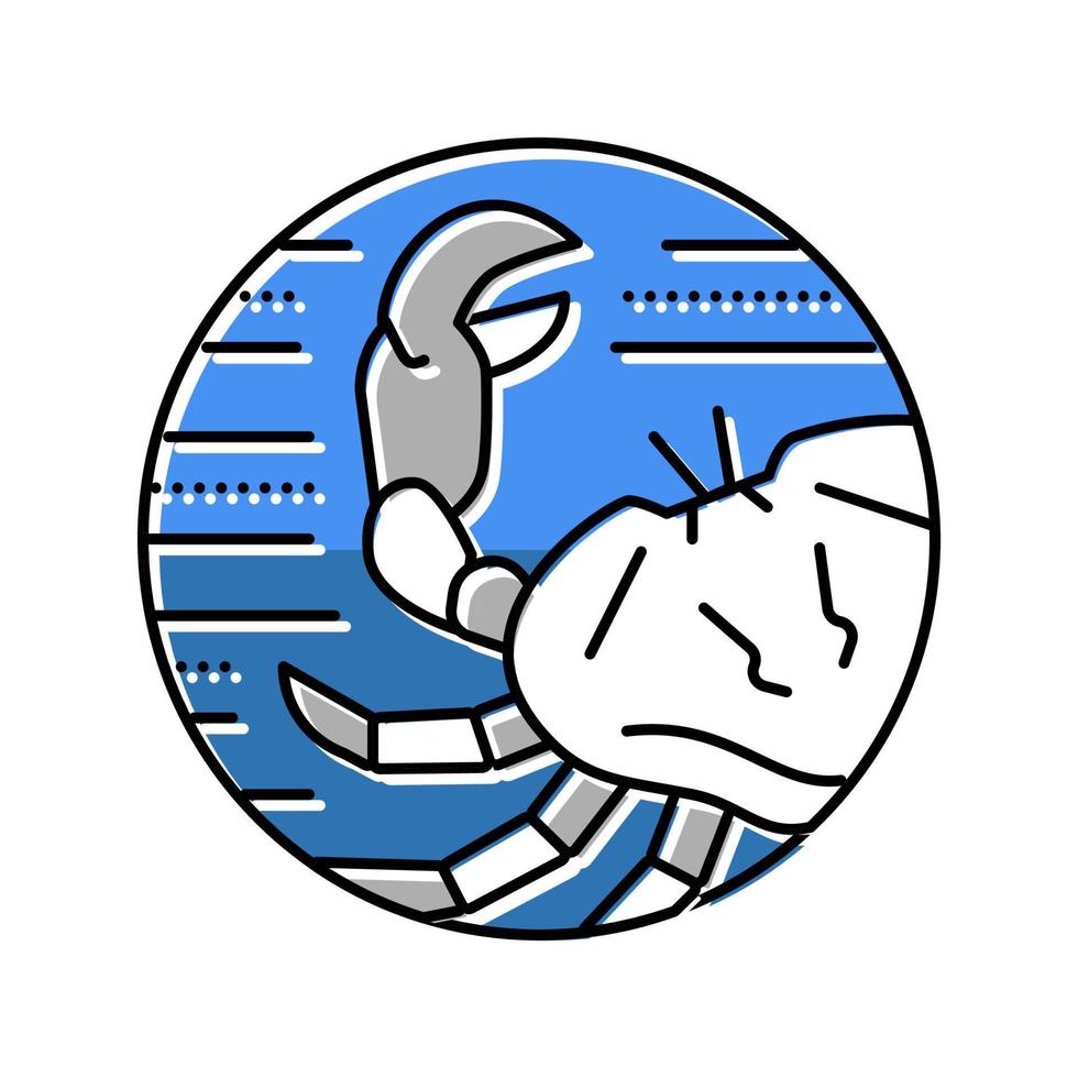 ilustração em vetor ícone de cor do zodíaco caranguejo