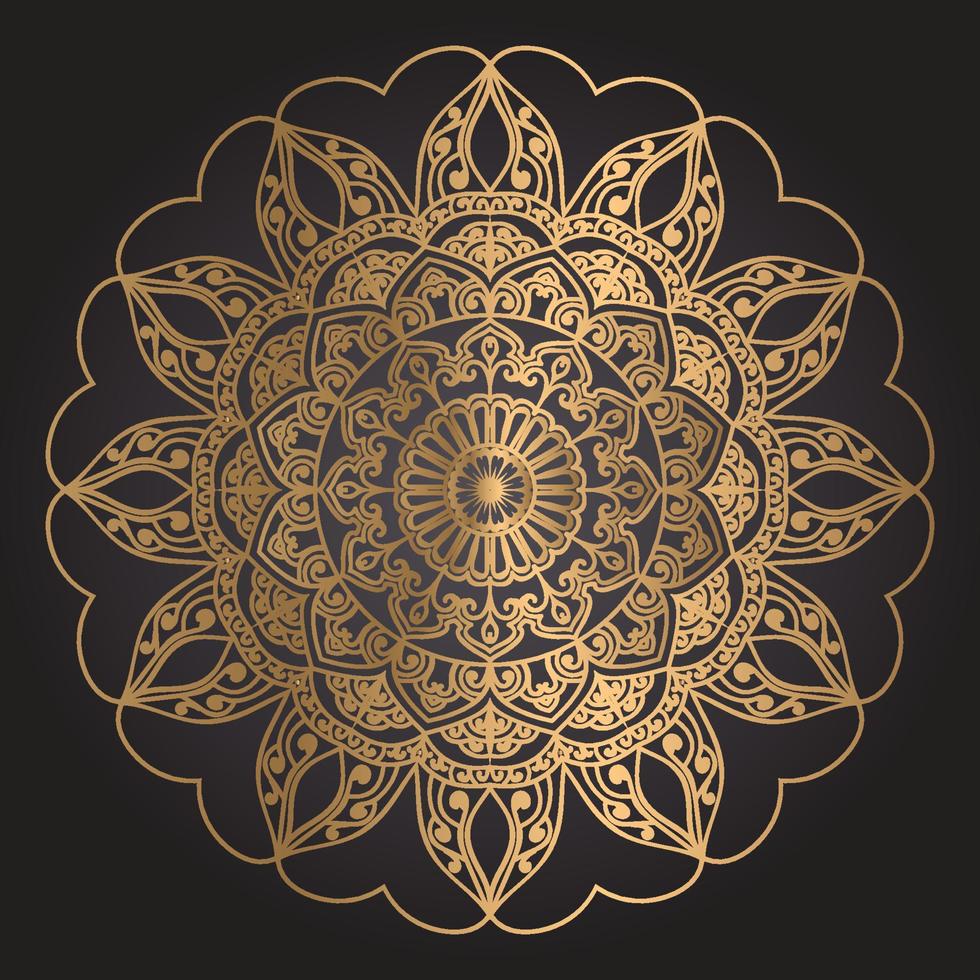 design de fundo de mandala de luxo vetor