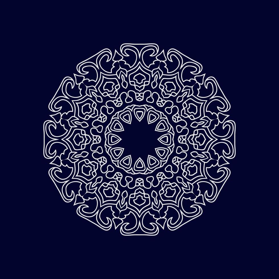 fundo de design de padrão de vetor de mandala