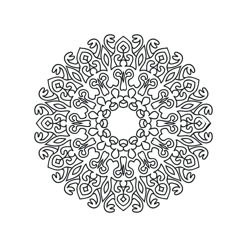 mandala projeta ilustração vetorial de fundo vetor