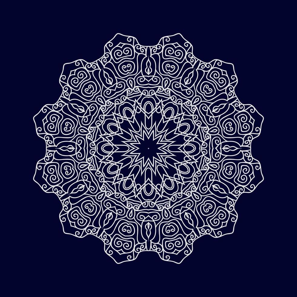 ilustração em vetor de design de fundo de mandala de flor