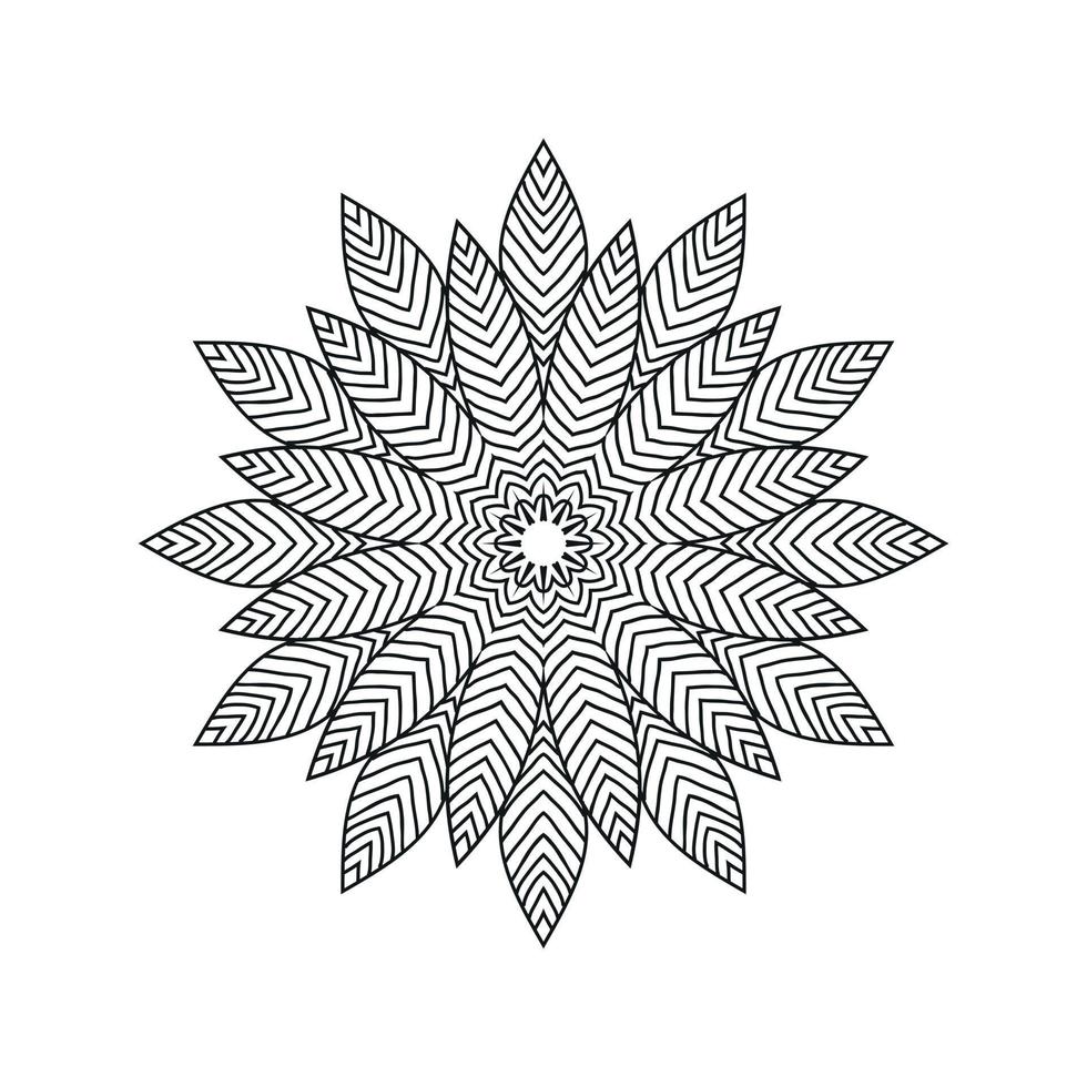 mandala projeta ilustração vetorial de fundo vetor