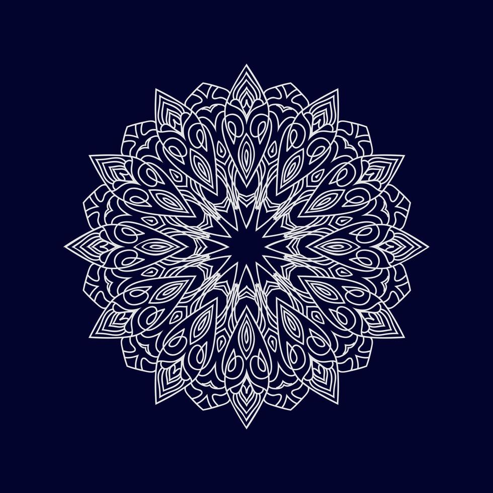 mandala projeta ilustração vetorial de fundo vetor