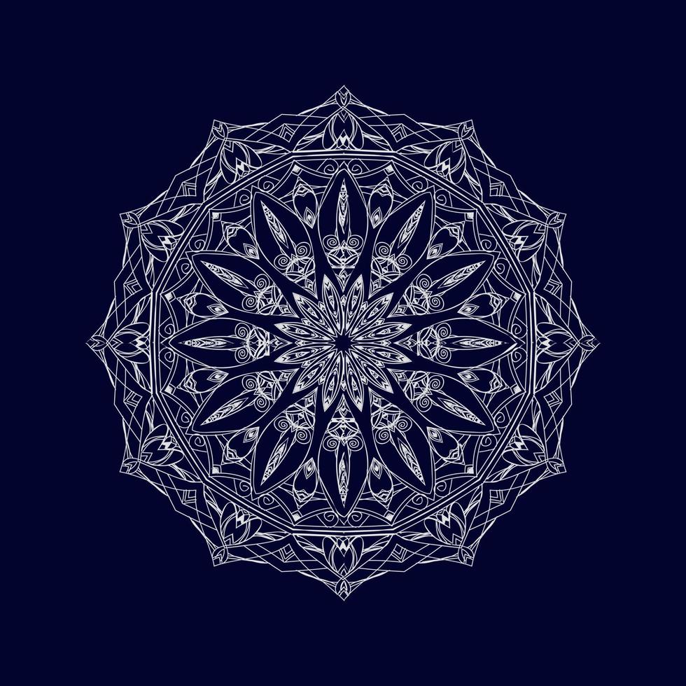 fundo de design de padrão de vetor de mandala