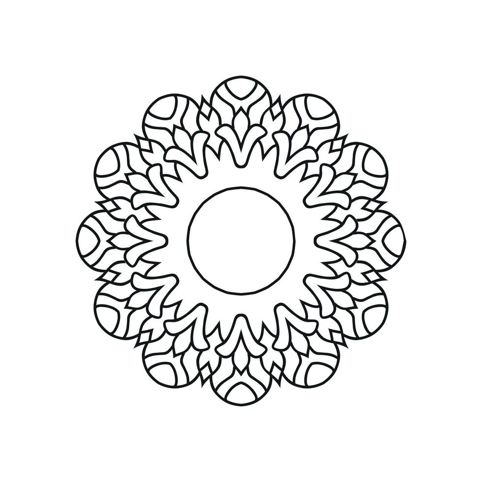 ilustração vetorial de design de fundo de mandala vetor